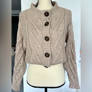 Free People Button Sweater